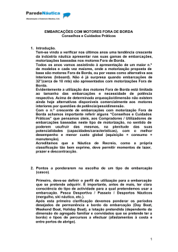 Embarca&ccedil;&otilde;es com Motores fora de borda