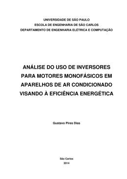 an&aacute;lise do uso de inversores para motores monof&aacute;sicos em