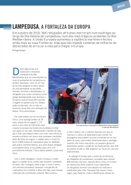 Lampedusa, A fortaleza da Europa (artigo