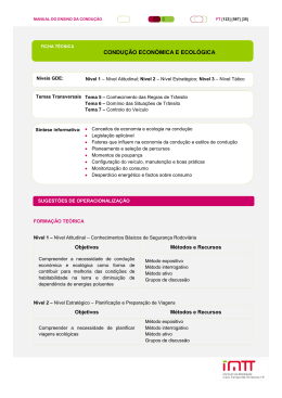 CONDU&Ccedil;&Atilde;O ECON&Oacute;MICA E ECOL&Oacute;GICA