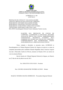 AC&Oacute;RD&Atilde;O N&ordm; 4 - Tribunal Regional Eleitoral de Alagoas