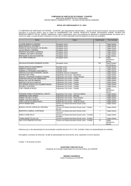 EDITAL DE CONVOCA&Ccedil;&Atilde;O DO CONCURSO 01-02-2012