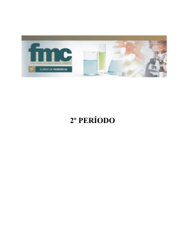 Ementa 2&deg; periodo Farmacia