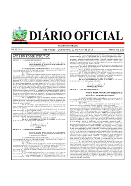 Di&aacute;rio Oficial 22.05.2013