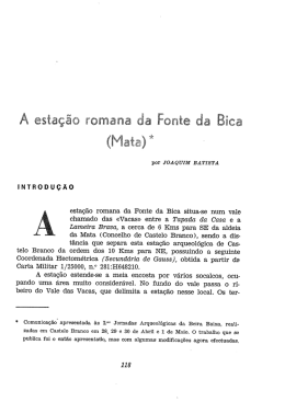 Fonte da Bica - Repositório Científico do IPCB