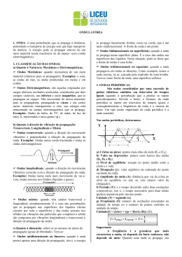Apostila de F&iacute;sica - Ondulat&oacute;ria