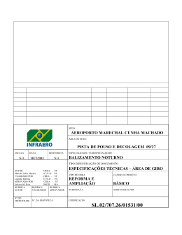 ESPECIFICA&Ccedil;&Otilde;S T&Eacute;CNICAS
