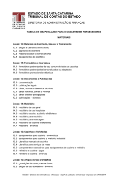 ESTADO DE SANTA CATARINA TRIBUNAL DE CONTAS DO