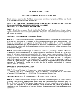 legisla&ccedil;&atilde;o da guarda municipal