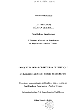 UNIVERSIDADE TÉCNICA DE LisBoA
