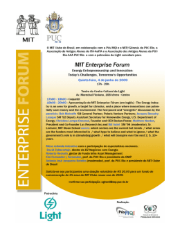 MIT Enterprise Forum | Energy Entrepreneurship and Innovation