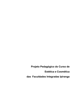 Projeto Pedagógico do Curso de