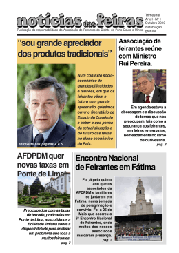 jornal feirantes1 - Associação de Feirantes do Distrito do Porto