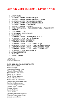 Ano de 2001 a 2003