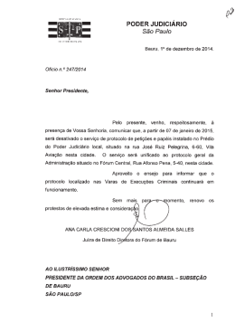 Ofício - OAB Bauru