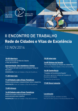Programa - Cidades de Excelencia