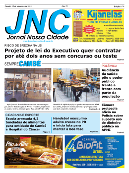 JNC - Jornal Nossa Cidade