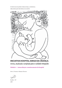 Iniciativa Hospital Amigo da Crian&ccedil;a - M&oacute;dulo 4