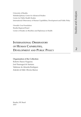 Studies and Analyses - Observatório Internacional de Capacidades