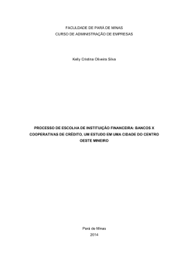 FACULDADE DE PAR&Aacute; DE MINAS CURSO DE