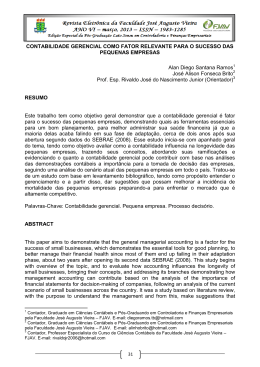 Artigo Completo - FJAV &ndash; Faculdade Jos&eacute; Augusto Vieira