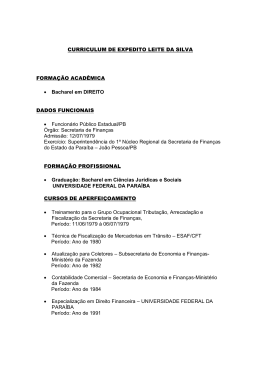 CURRICULUM DE EXPEDITO LEITE DA SILVA FORMA&Ccedil;&Atilde;O