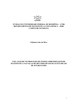 Fabiana Leite da Silva - Departamento de Matem&aacute;tica e Estat&iacute;stica