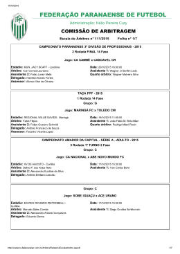 AQUI - Federa&ccedil;&atilde;o Paranaense de Futebol