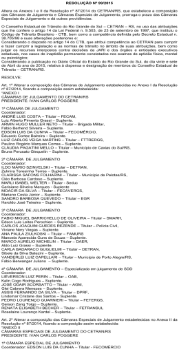 RESOLU&Ccedil;&Atilde;O N&ordm; 99/2015