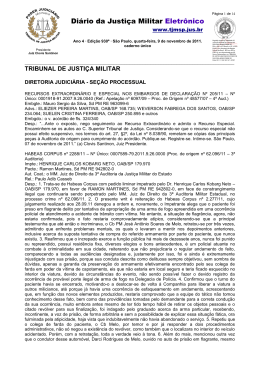 Di&aacute;rio da Justi&ccedil;a Militar Eletr&ocirc;nico