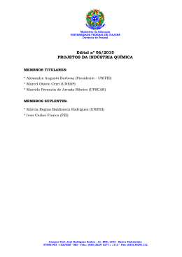 Projetos da Indústria Química