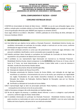 Edital Complementar 09/2014