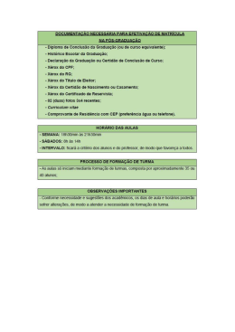 - Diploma de Conolusão da Graduação lou de curso equivalente