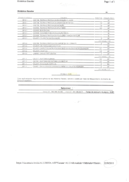 Histórico Escolar Page 1 of l Histórico Escolar