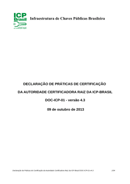 Infraestrutura de Chaves P&uacute;blicas Brasileira - AC-RAIZ