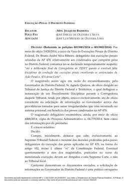 DECIS&Atilde;O (Referente &agrave;s peti&ccedil;&otilde;es 0013981/2014 e 0013982/2014
