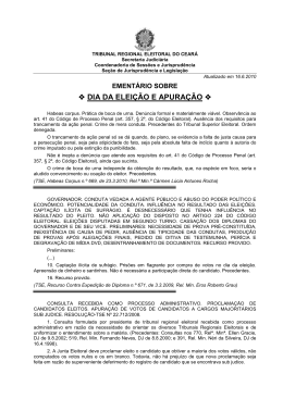 dia da elei&ccedil;&atilde;o e apura&ccedil;&atilde;o - Minist&eacute;rio P&uacute;blico do Estado do Cear&aacute;