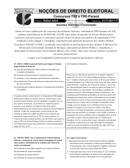 NO&Ccedil;&Otilde;ES DE DIREITO ELEITORAL