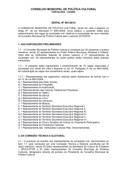 Edital - Prefeitura Municipal de Fortaleza