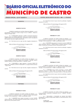 arquivo pdf - Prefeitura Municipal de Castro
