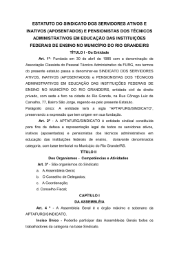 estatuto do sindicato dos servidores ativos e inativos