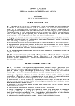 ESTATUTO DA FENAFISCO FEDERA&Ccedil;&Atilde;O