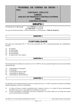 1996 - Tribunal de Contas da União