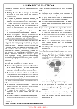 Prova - Publicidade e Propaganda