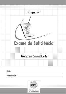 prova de T&eacute;cnico - Crc