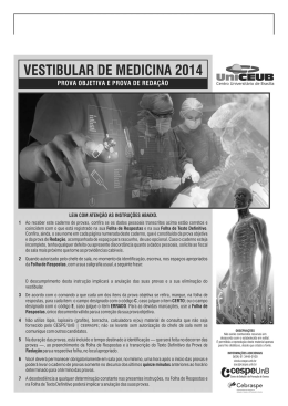 Prova de Medicina 2&ordm;/2014 - CESPE