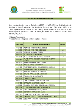 Exame de Seleção IFMS 2014