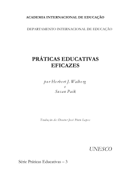 Effective educational practices [Portuguese version]