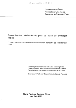 Desporto e de Educação Física