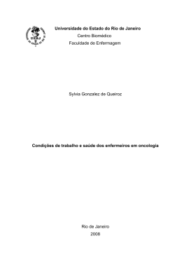 Projeto da Dissertao - Minist&eacute;rio da Sa&uacute;de